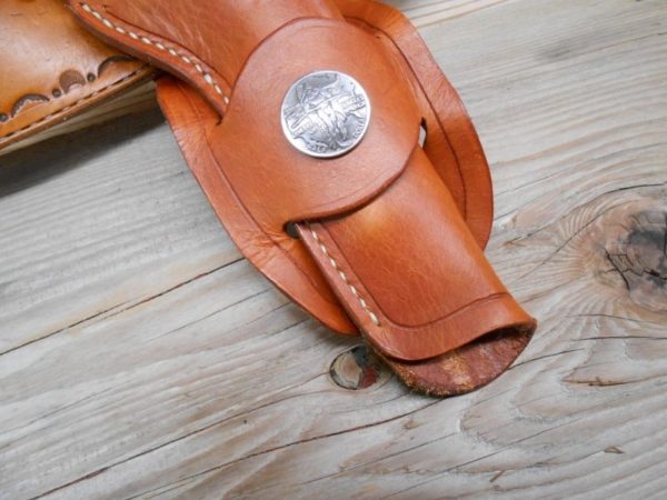 Mexican Loop Holster for Colt SAA - Grooved Border [SL-1003] - Image 10