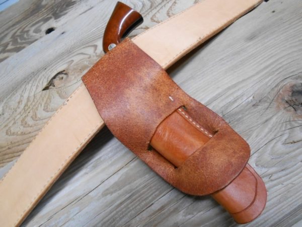 Mexican Loop Holster for Colt SAA - Grooved Border [SL-1003] - Image 8