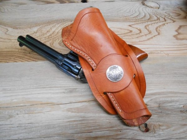 Mexican Loop Holster for Colt SAA - Grooved Border [SL-1003] - Image 7