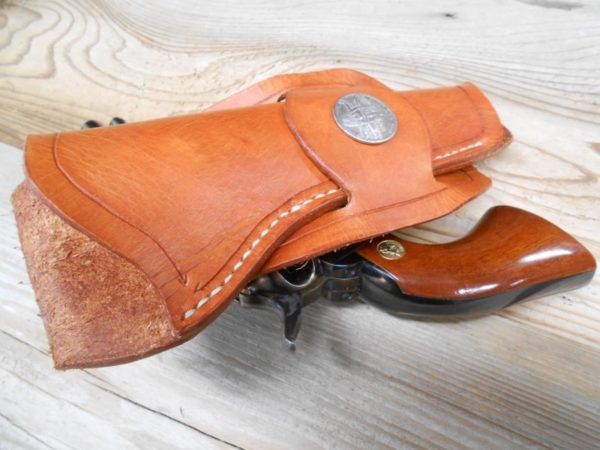 Mexican Loop Holster for Colt SAA - Grooved Border [SL-1003] - Image 2