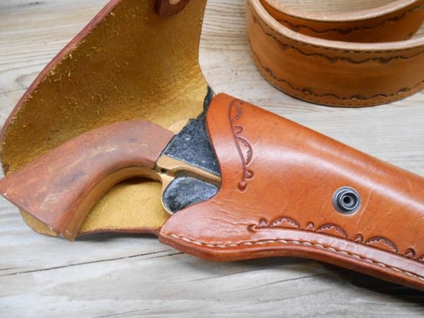 Holster - Cavalry Draw - Percussion Revolvers - Border Tooled [SL-1005] - Image 7